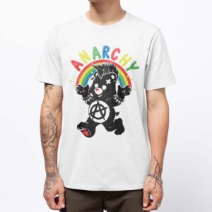 Playera Osito Cariñosito Punk Anarquía - Masculino, Mediana
