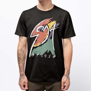 Playera Soda Stereo 1989 Logo Negra - Masculino, Extra Grande