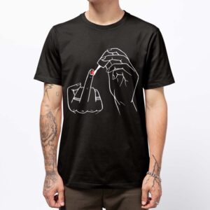 Playera Fuck You Hand Negra - Femenino, Mediana