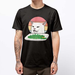 Playera Gato Cenando Meme