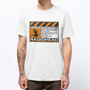 Playera Radiohead Thin Ice Blanca