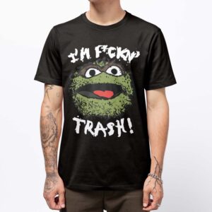 Playera Oscar Come Basura Plaza Sésamo Negra - Masculino, Chica