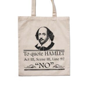 Bolsa Tote Bag de Shakespeare Hamlet No