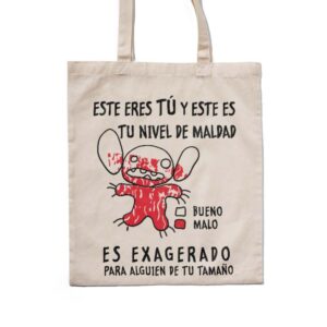 Bolsa Tote Bag de Lilo Y Stitch Nivel De Maldad